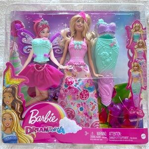 Barbie Doll and Fairytale Dress-Up Set Clothes and Accessories for Princess New